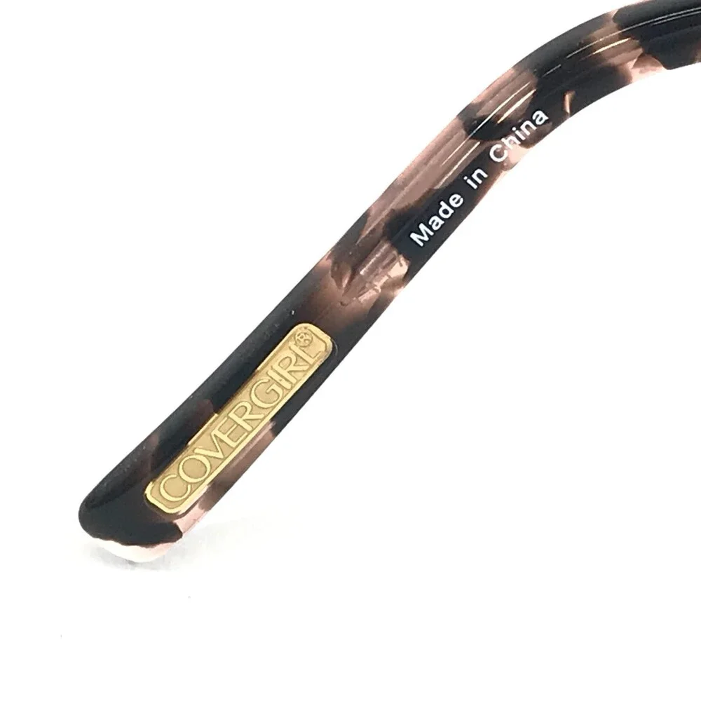 Covergirl Eyeglasses Frames CG1537-1 071 Black Red Silver Cat Tortoise 54-16-140